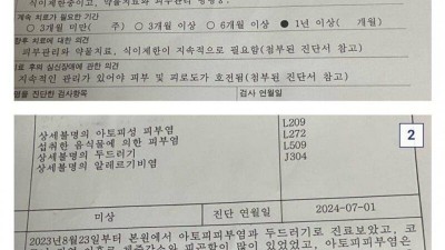 난리낫다는 쌀 알레르기 현역3급
