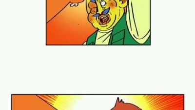 통닭으로 두들겨 패는 만화