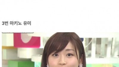 일본 여자 아나운서 불륜 3인방