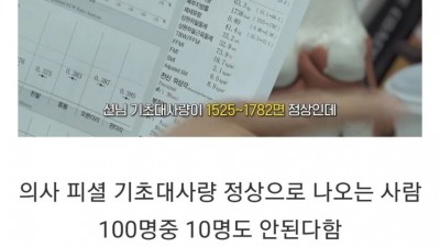 충격적인 션 건강상태