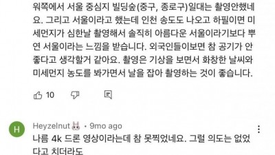 서울 드론 영상마다 화가 난 서울시민들.