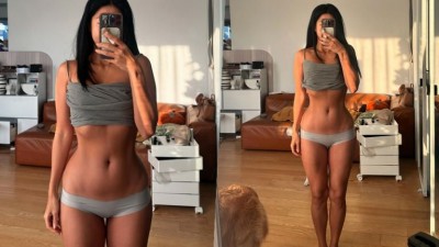 제이제이, 속옷 노출한 아찔 눈바디…일주일만에 62.7kg
