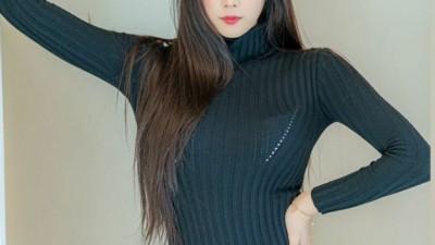 안지현 검정 원피스