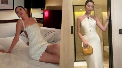 노브라 패션 선보인 모델 아이린