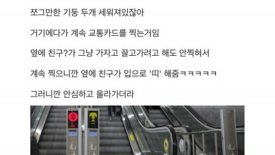 술 취한 지하철 여자