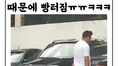 문콕 당해서 블박 확인하는 차주