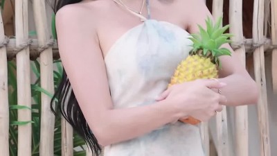 포켓걸스 하빈 청순 홀터넥 원피스