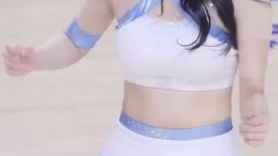 조예은 치어리더 X끈 홀터넥 크롭탑 가터링