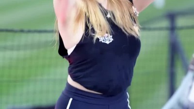 조예린 치어리더 헐렁한 블랙 민소매 돌핀팬츠