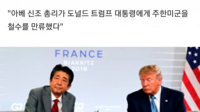  주한미군 철수 만류