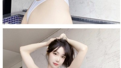 몸매다들어나는하이레그수영복입은스트리머연나비