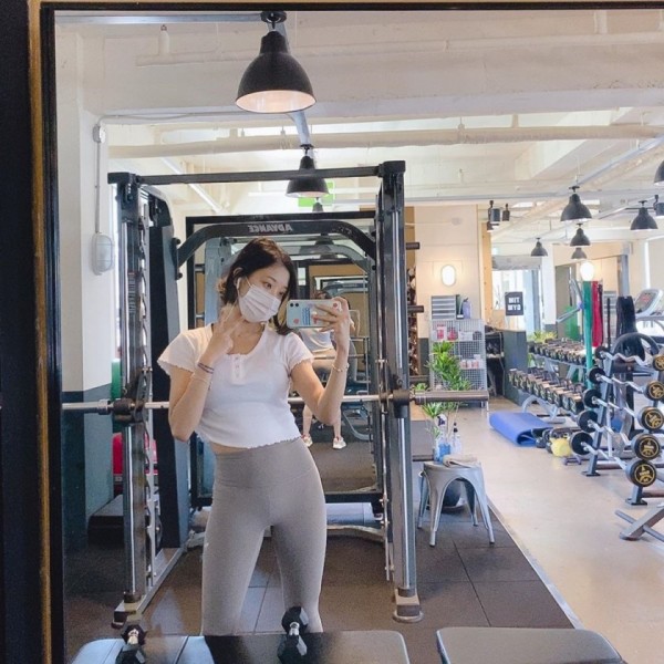 장승연 헬스장 레깅스
